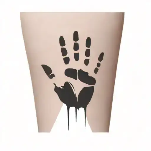 stencil outline tattoo design idea