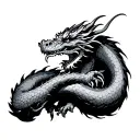 Dragon Wrapped Around Arm tattoo design idea