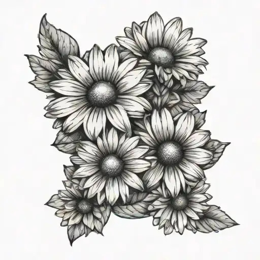 Daisies sister tattoo tattoo design idea