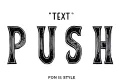 "PUSH" tattoo design idea