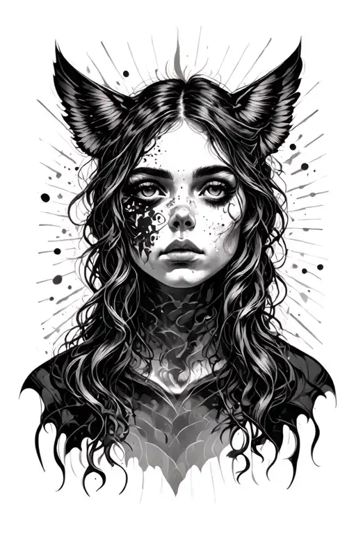 A tattoo that expresses the lack of emotions, the problem of expressing them, hiding these emotions tattoo design idea