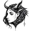 minimal fine line feminine Sagittarius Taurus Piscs tattoo design idea