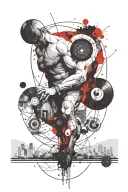 Sisyphus tattoo design idea