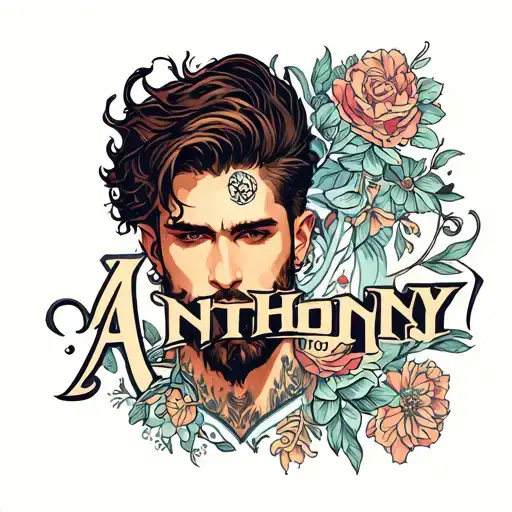 Anthony name tattoo tattoo design idea