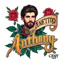 Anthony name tattoo tattoo design idea