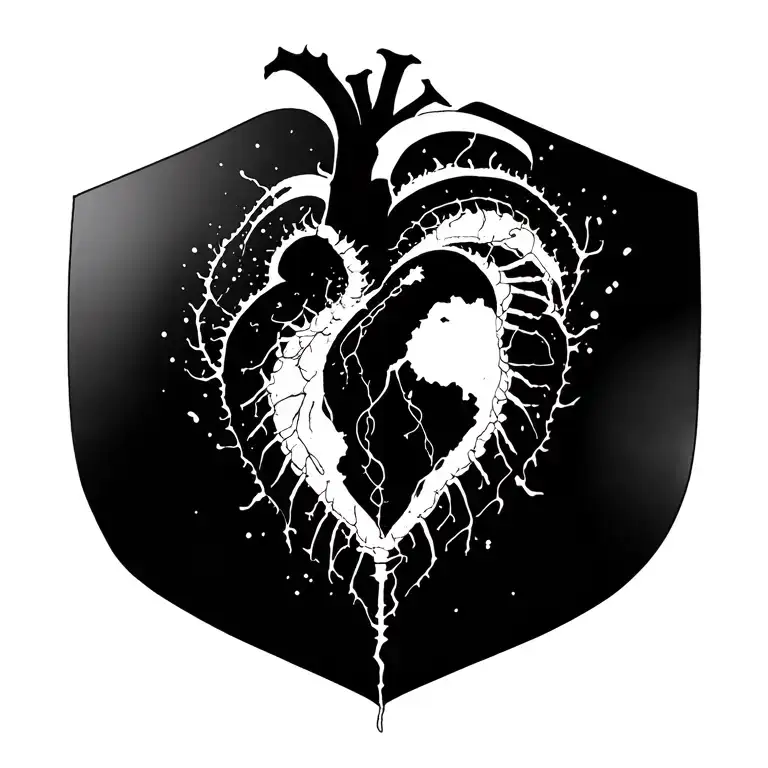 spine fine line tattoo with the words “instead of beauty to direct its light to, the heart hardens like the frozen world tattoo design idea