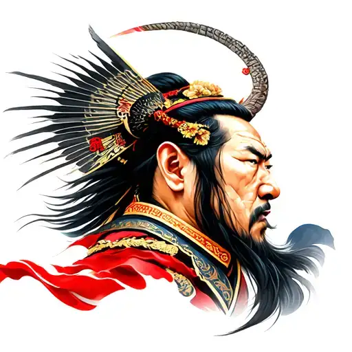 japanese shogun rising once again tattoo design idea