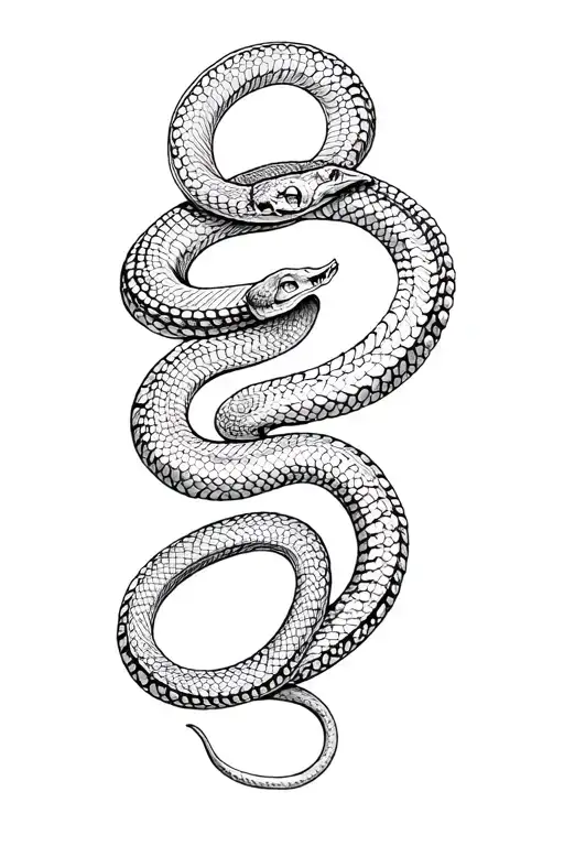 snake wrapping around psalm 23:4 tattoo design idea