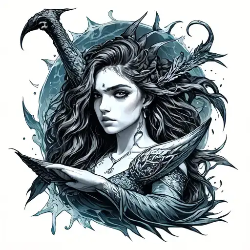 Atlantis tattoo design idea