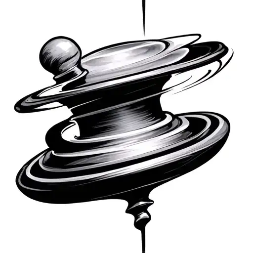 Spinning Top tattoo design idea