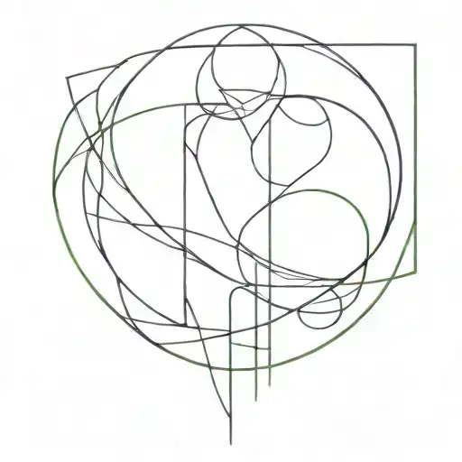 toooo many curves lines, horror style, cyber sigilism, heaven style, lines lines lines tattoo design idea