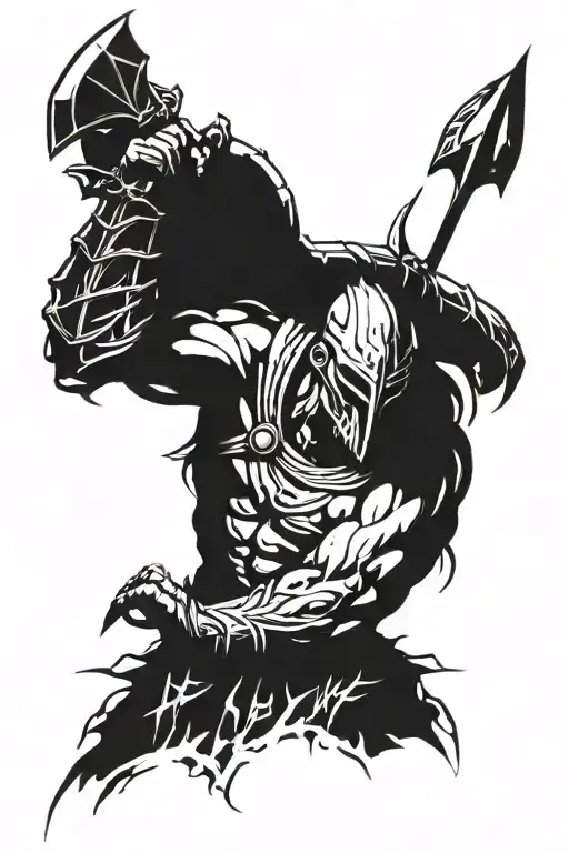 ares god of war tattoo design idea