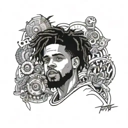"no such thing as a life that's better than yourz j cole tattoo design idea