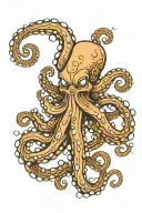 octopus tentacles tattoo design idea