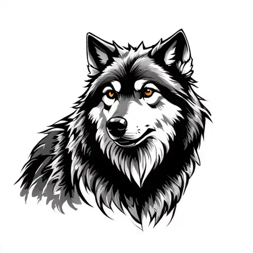 a sport animal wolf but your sign is pieces tattoo design idea