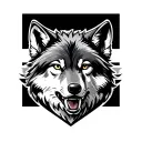 a sport animal wolf but your sign is pieces tattoo design idea