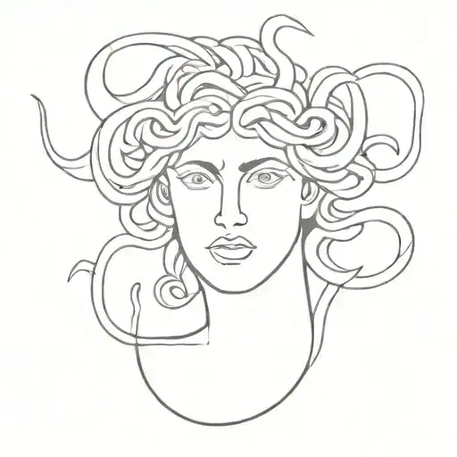 sicilian trenacria with medusa tattoo design idea
