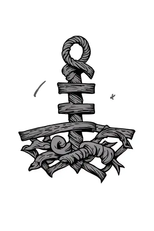 hangman tarrot card tattoo design idea