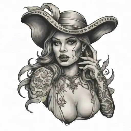 tattoo of a prostitute girl who repented and lost everything in this way tattoo design idea