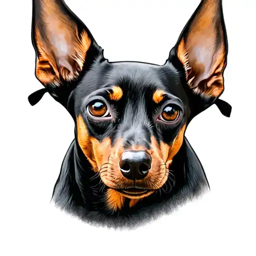 Pinscher tattoo design idea