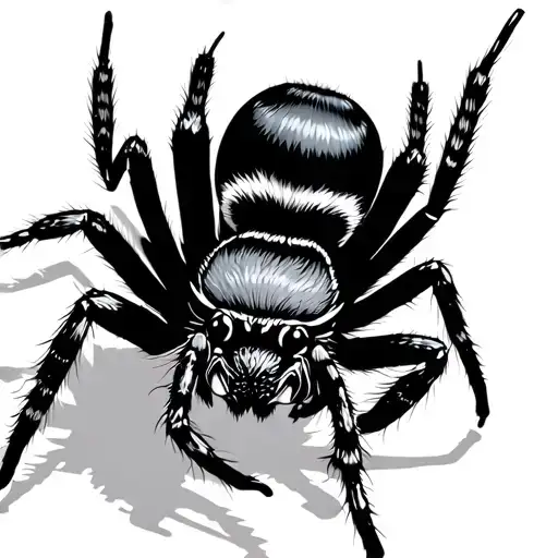 Jumping Spider tattoo design idea