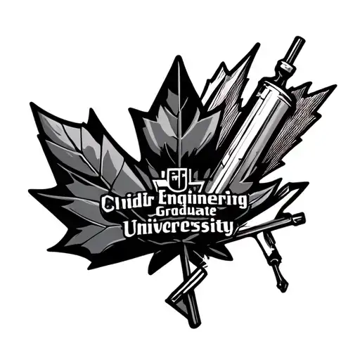 canada logo, civil engineering under graduate university elektronic tattoo design idea