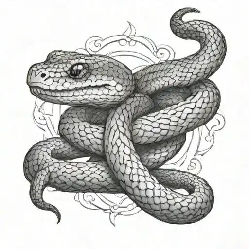 SNAKE A dotwork tattoo tattoo design idea