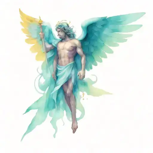 saint michael tattoo design idea