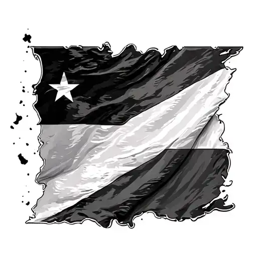 Tennessee state flag tattoo design idea