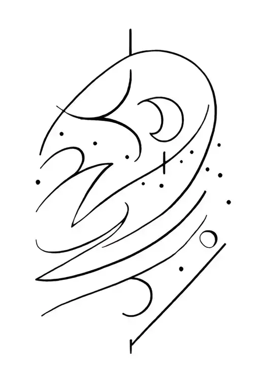 hippie hipster spiritual for men tattoo design idea