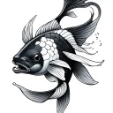 pez koi tattoo design idea
