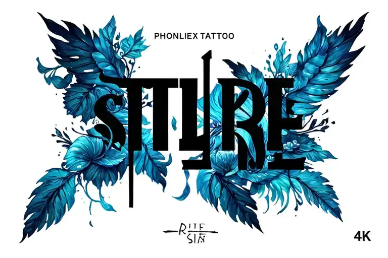 "STILL I RISE" phoinex tattoo design idea