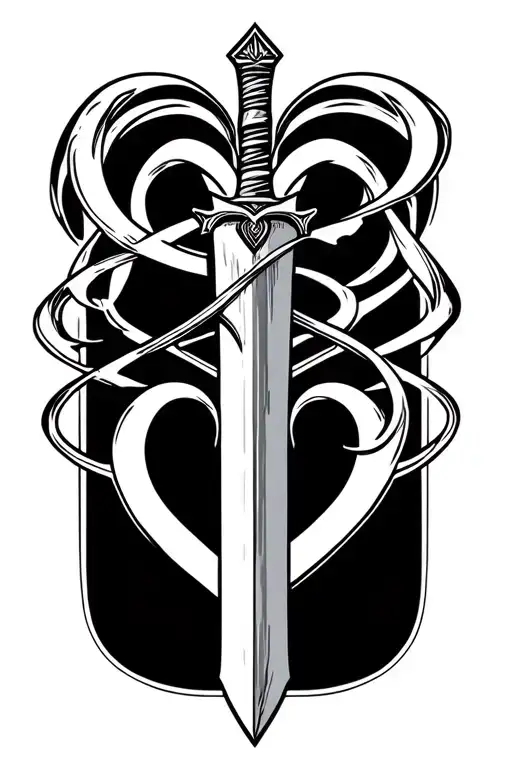 "CKW 17.10.17" "CKW 17.10.17" "CKW 17.10.17" SWORD AND HEART INFINITY SIGN tattoo design idea