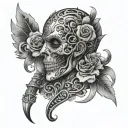 zipper closing all tattoo design idea