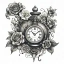 time cast a spell on you but you won't forget me tattoo design idea