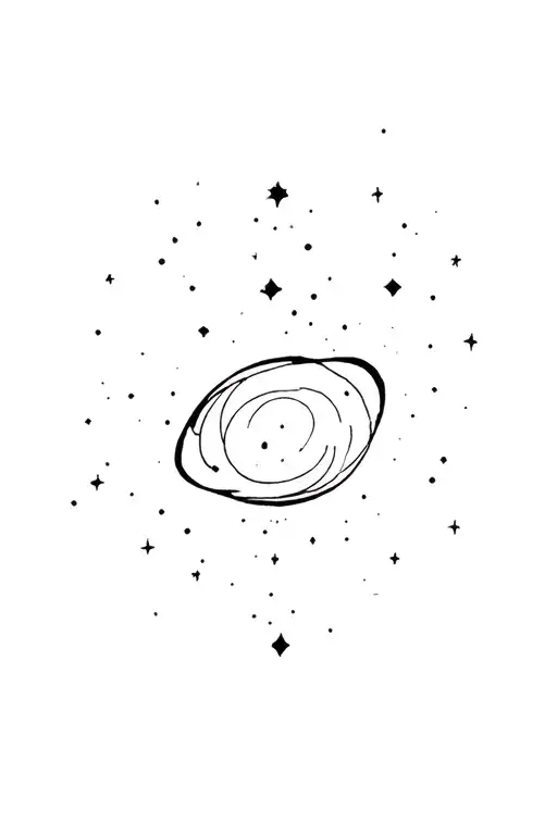 galaxy tattoo design idea