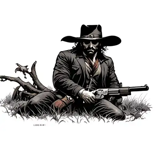 red dead redemption 2 tattoo design idea