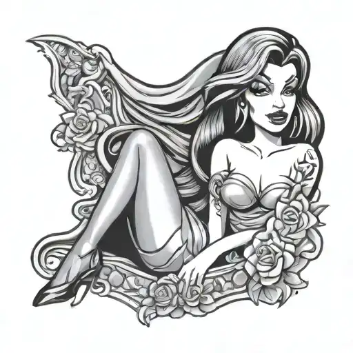jessica rabbit tattoo design idea