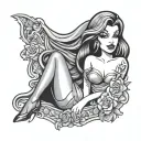 jessica rabbit tattoo design idea