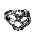 Claddagh Ring tattoo design idea