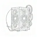 thinking out loud speaker and love tattoo design idea