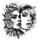 Bisexual tattoo design idea