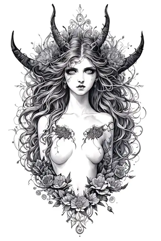 Lilith diablo 4 tattoo design idea