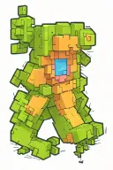 minecraft tattoo design idea