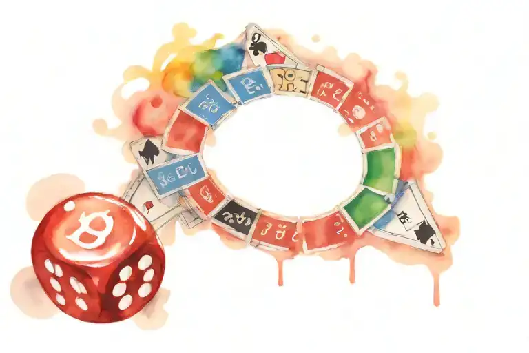 Gambling your life tattoo design idea