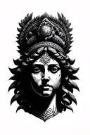 hera  head / tattoo tattoo design idea