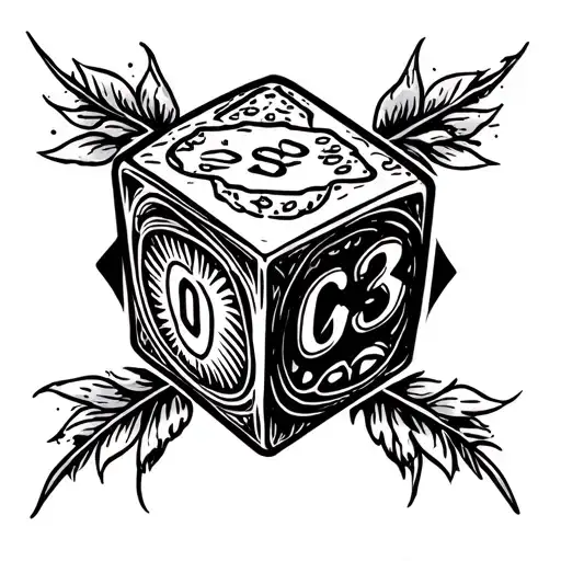 Dnd dice tattoo design idea