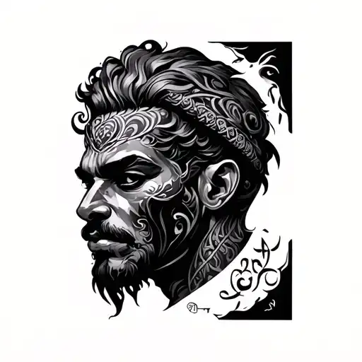 ogun tattoo design idea