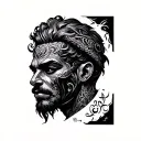 ogun tattoo design idea