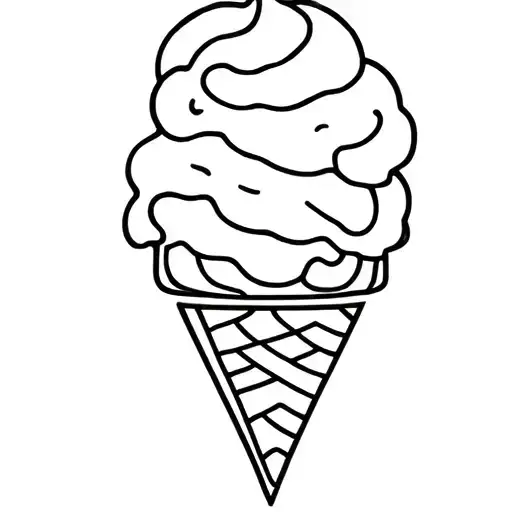 ICE CREAM tattoo design idea